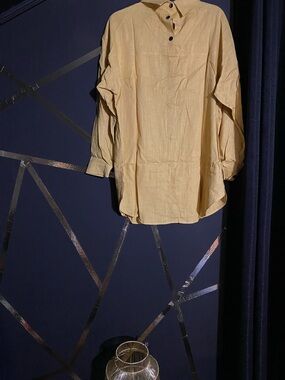 Marigold  Yellow Shirt/Dress with Matching Pocket Belt